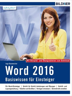 cover image of Word 2016--Basiswissen